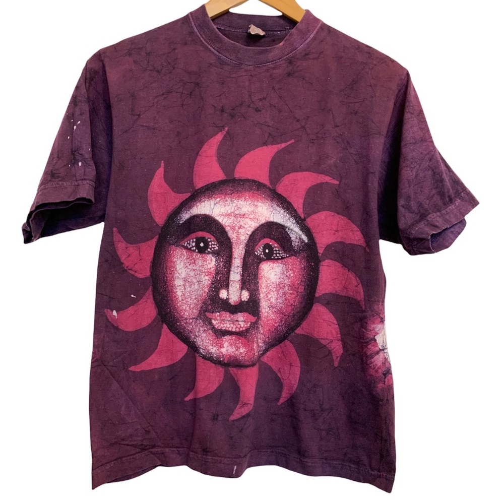 Tie Dye T-Shirt Purple Size Large